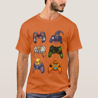 Spooky Halloween Gaming Controllers Halloween boy T-Shirt