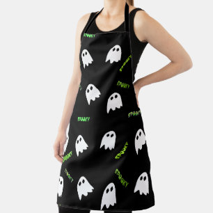spooky Halloween ghost  Apron