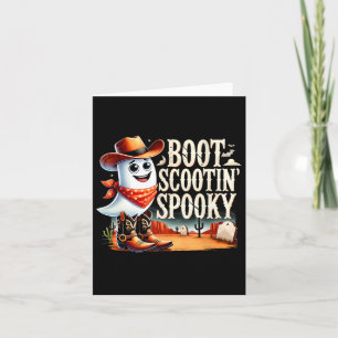 Spooky Halloween Ghost Cowboy Ghost Western Card