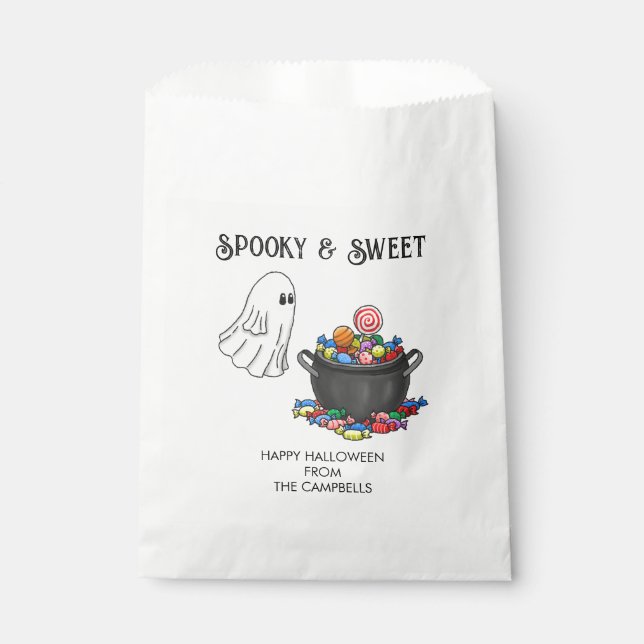 Spooky Halloween Ghost Favour Bags (Front)
