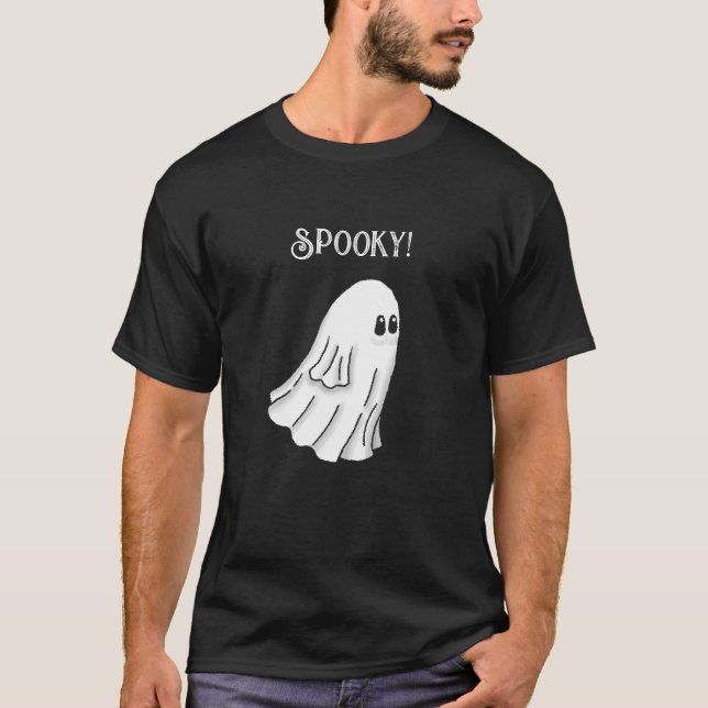 Spooky Halloween Ghost T-Shirt (Front)