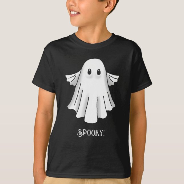 Spooky Halloween Ghost T-Shirt (Front)