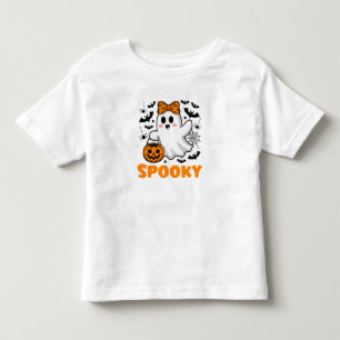 Spooky Halloween Ghost Toddler T-Shirt