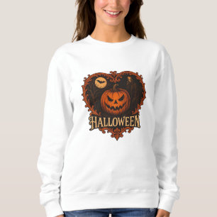 Spooky Halloween Ghost Women's Basic Sweatshirt –