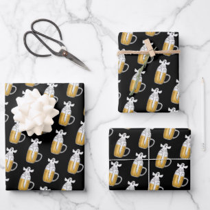 Spooky Halloween Ghost  Wrapping Paper Sheet
