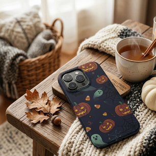 Spooky Halloween Ghosts & Pumpkins Phone Case