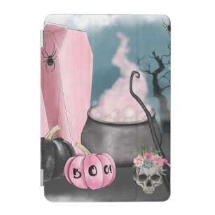 Spooky Halloween Grave Yard and Spider Webs  Plann iPad Mini Cover