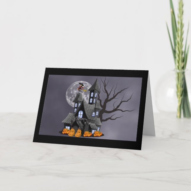 spooky halloween greeting card (Front)