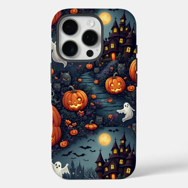 Spooky Halloween Haunted Night iPhone 16 Pro Case- Case-Mate iPhone Case (Back)