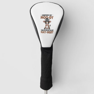 Spooky Halloween Highland Cow Golf Head Cover