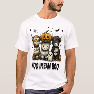Spooky Halloween Highland Cow T-Shirt