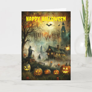 Spooky Halloween Holiday Card