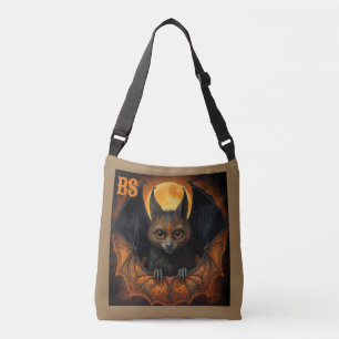 Spooky Halloween horror bat in Disguise Crossbody Bag