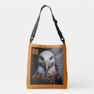 Spooky Halloween horror seagull in Disguise Crossbody Bag