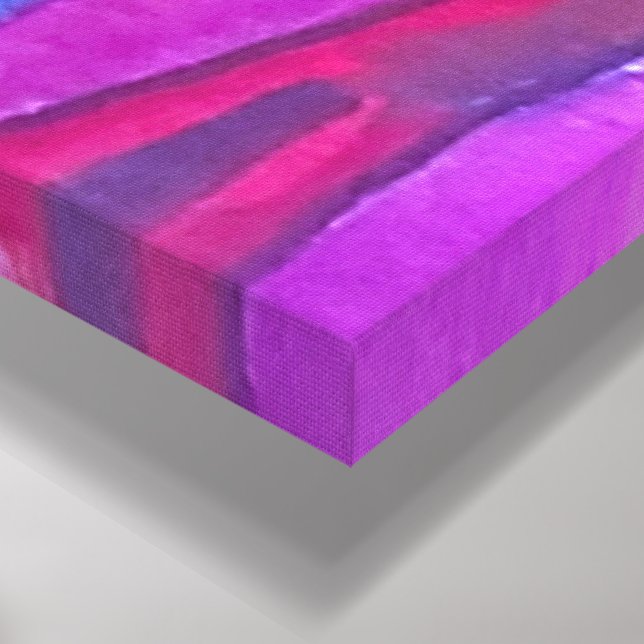 Spooky Halloween Houses Watercolor Canvas Print (Corner(Bottom))