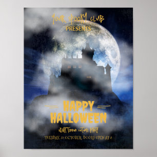 Spooky Halloween Invitation, Boo Halloween Party  Poster