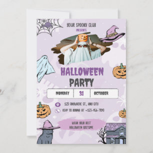 Spooky Halloween Invitation, Halloween Party Invitation