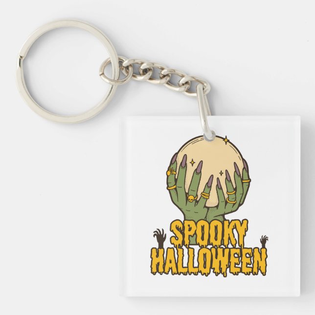 spooky halloween key ring (Front)