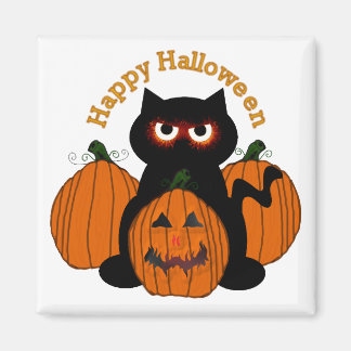 Spooky Halloween Kitty Magnet