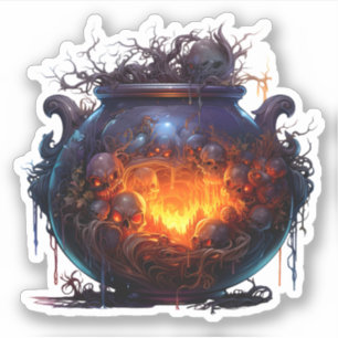Spooky Halloween Magic Witches Cauldron