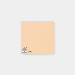 Spooky Halloween Mansion Tan Post-it Notes