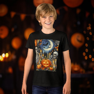 Spooky Halloween Men's Black  Tri-Blend Shirt