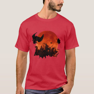 Spooky halloween moon boy T-Shirt