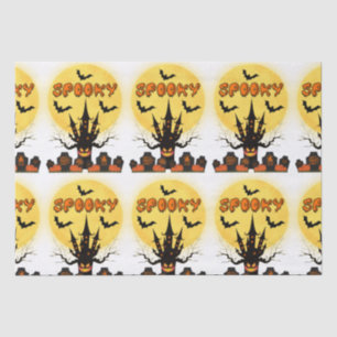 Spooky Halloween Moon Tissue Paper