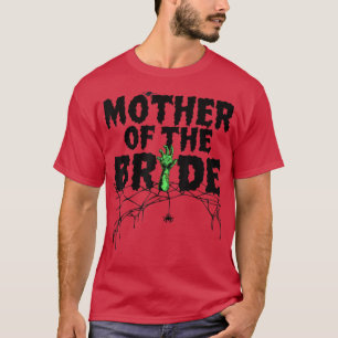 Spooky Halloween Mother of the Bride Bridal Party T-Shirt