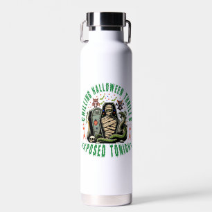 Spooky Halloween Mummy Art for Festive Decor Water Bottle
