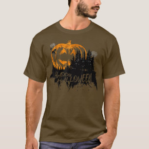 Spooky Halloween Night Pumpkin, Scary Trick Or Tre T-Shirt