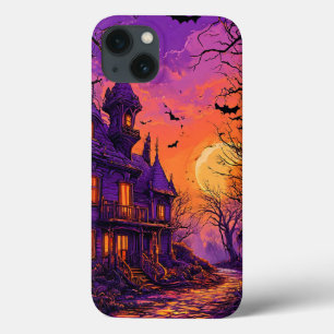Spooky Halloween Night With Glowing Pumpkins iPhone 13 Case
