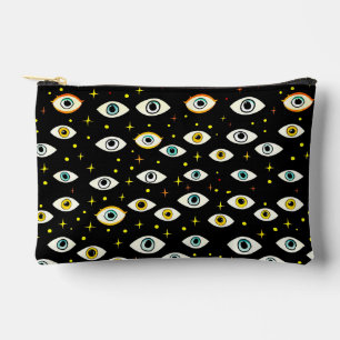 Spooky Halloween Occult Magic Creepy Eyes Accessory Pouch