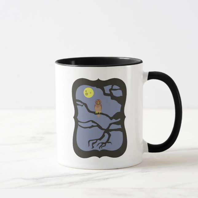 Spooky Halloween Owl Mug (Right)