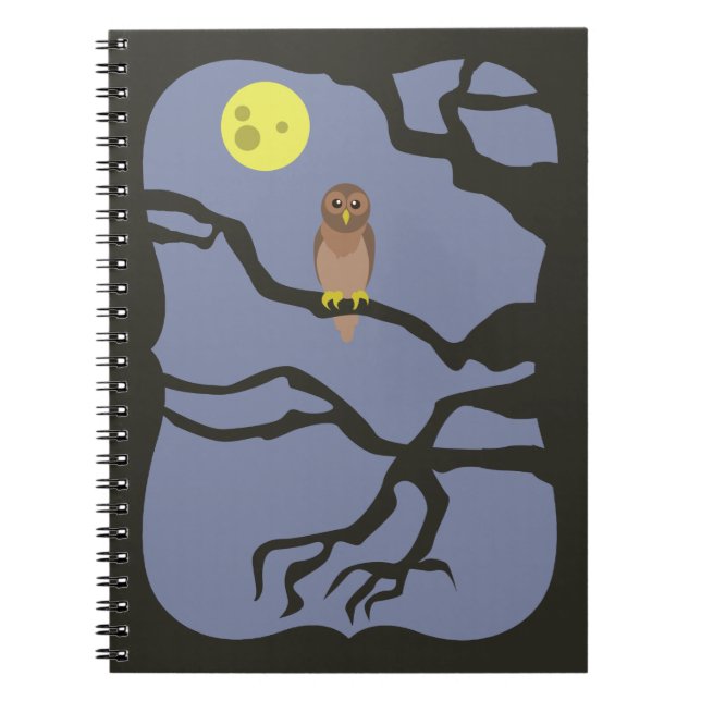 Spooky Halloween Owl Notebook (Front)