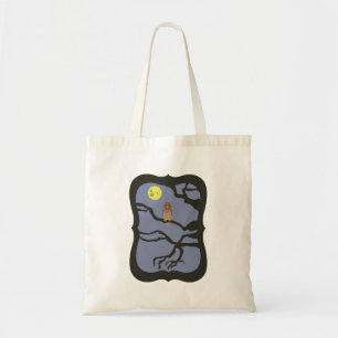 Spooky Halloween Owl Tote Bag