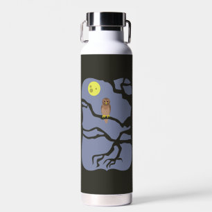 Spooky Halloween Owl Water Bottle