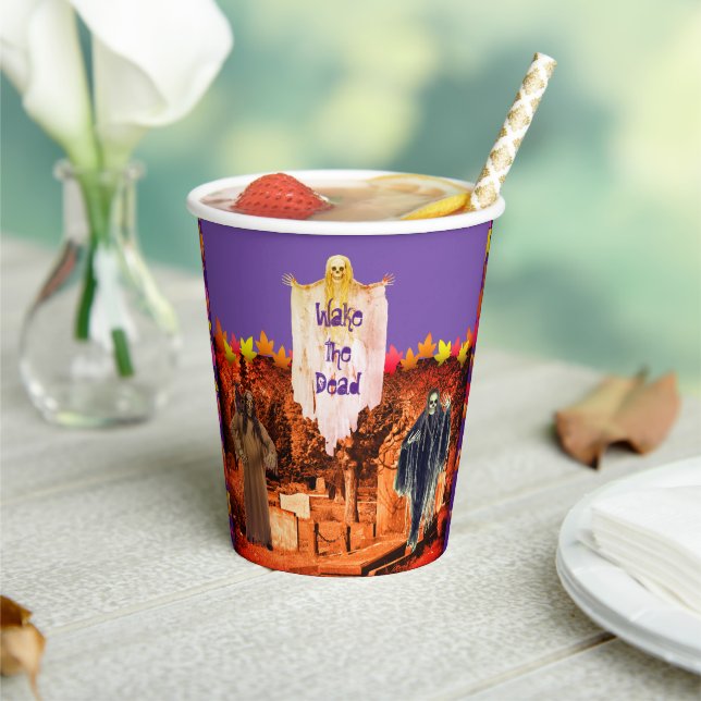 Spooky Halloween Paper Cups (Insitu)