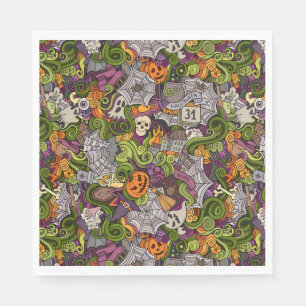 Spooky Halloween Paper Napkin