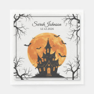 spooky halloween paper napkins,cute ghost party ta napkin