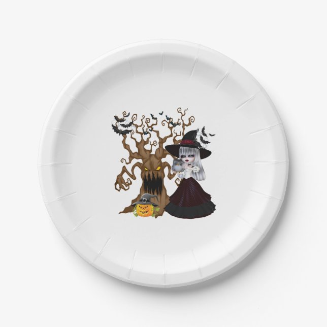 Spooky Halloween     Paper Plate (Front)