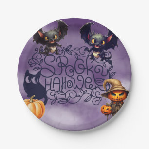 Spooky Halloween Paper Plate