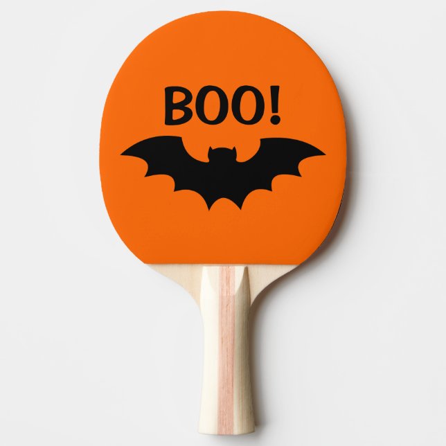 Spooky Halloween party bat tennis ping pong paddle (Front)