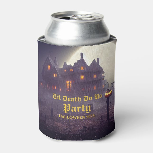 Spooky Halloween Party  Can Cooler (Can Front)