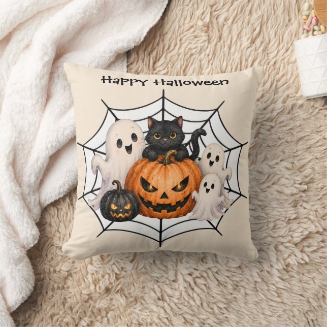 Spooky Halloween Party  Cushion (Blanket)