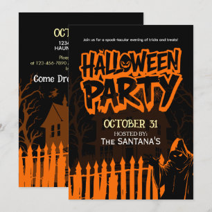 Spooky Halloween Party Flyer Invitation
