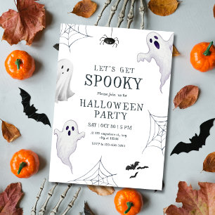 Spooky Halloween Party Halloween Boo Ghosts Kids Invitation