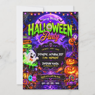 Spooky  Halloween Party Invitation