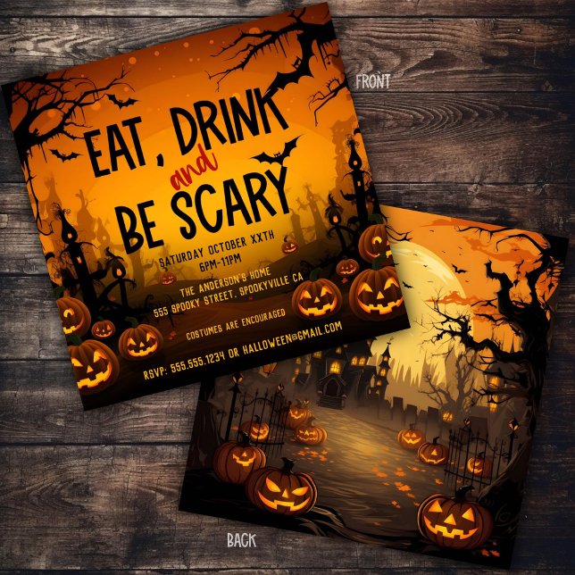 Spooky Halloween Party Invitation (Creator Uploaded)