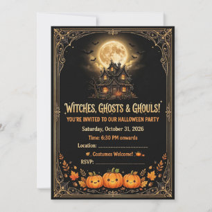 Spooky Halloween Party Invitation 🎃👻